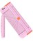 A4 Paper Cutter 12 Inch Titanium Straight Paper Trimmer with Side Ruler for Scrapbooking Craft, Paper, Coupon, Label, Cardstock(Pink)
